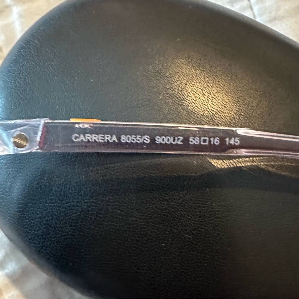 Carrera Sunglasses Orange Translucent Clear CA8055S 58mm NEW - Picture 6 of 10
